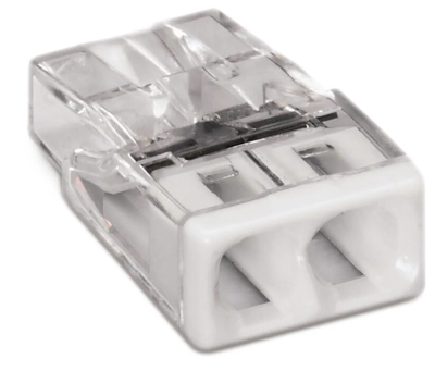 2273-202 Złączka 2,5mm 2-przewodowa biała (op=100szt)