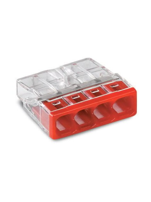 2273-204/995-020 Złączka 2,5mm 4-przewodowa czerwona (op=20szt)